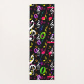 Muster für musikalische Symbole Yogamatte (Rückseite)