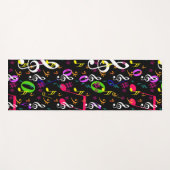 Muster für musikalische Symbole Yogamatte (Vorderseite (Horizontal))