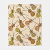 Muster für Musikinstrumente Fleecedecke (Vorderseite)