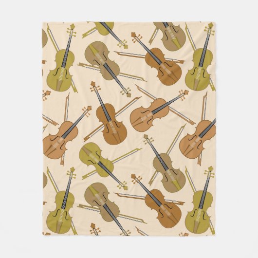 Muster für Musikinstrumente Fleecedecke (Vorderseite)