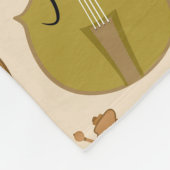 Muster für Musikinstrumente Fleecedecke (Ecke)