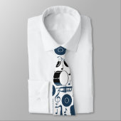 Muster für Musikinstrumente in 2 Tönen Krawatte (Gebunden)