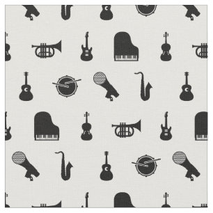Muster für Musikinstrumente Stoff