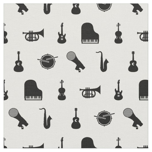 Muster für Musikinstrumente Stoff (Nahaufnahme)
