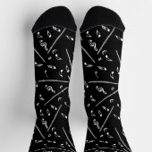 Muster für Musiknoten Socken (Oben)