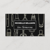 Muster für Nageltechniker Visitenkarte (Vorderseite)