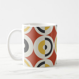 Muster für nahtlose geometrische Farbkreise Kaffeetasse