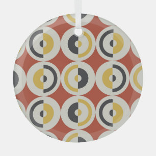 Muster für nahtlose geometrische Farbkreise Ornament Aus Glas