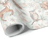 Muster für nahtlose Waldtiere Geschenkpapier (Rolleneckpunkt)