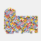 Muster für Nautische Signalflags Geschenkschachtel (Ungefaltet)