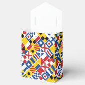 Muster für Nautische Signalflags Geschenkschachtel (Geöffnet)