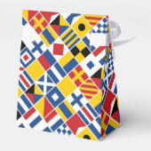 Muster für Nautische Signalflags Geschenkschachtel (Rückseite)