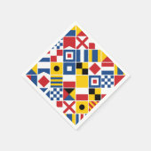 Muster für Nautische Signalflags Serviette (Ecke)