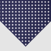 Muster für Navy-Blue-Polka-Punkte Seidenpapier (Ausschnitt)