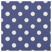 Muster für Navy-Blue-Polka-Punkte Stoff (Nahaufnahme)