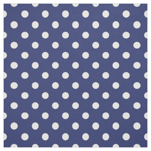 Muster für Navy-Blue-Polka-Punkte Stoff (Muster)