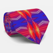 Muster für Neon Layered Abstract Design Krawatte (Gerollt)