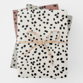 Muster für neutrale Farben Geschenkpapier Set (Beispiel)