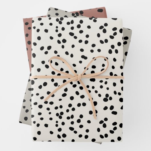 Muster für neutrale Farben Geschenkpapier Set (Beispiel)