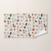 Muster für neutrales Vintages Baby-Kinderzimmer Badhandtuch Set (Handtuch)