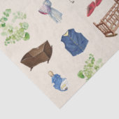 Muster für neutrales Vintages Baby-Kinderzimmer Seidenpapier (Ausschnitt)