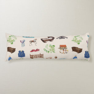 Muster für neutrales Vintages Baby-Kinderzimmer Seitenschläferkissen