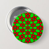 Muster für niedliche Abstrakte Blume Button (Vorne & Hinten)