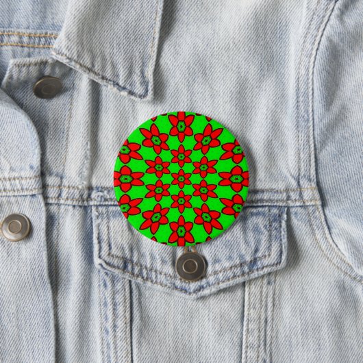Muster für niedliche Abstrakte Blume Button (Beispiel)