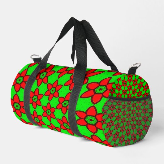 Muster für niedliche Abstrakte Blume Duffle Bag (Rechte Ecke)