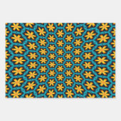 Muster für niedliche Abstrakte Blume Geschenkpapier Set (Vorderseite 3)