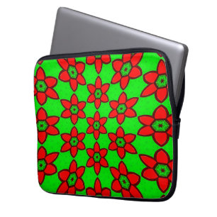 Muster für niedliche Abstrakte Blume Laptopschutzhülle