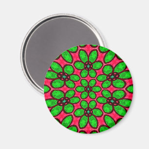 Muster für niedliche Abstrakte Blume Magnet