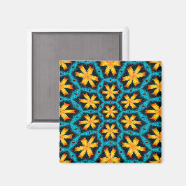 Muster für niedliche Abstrakte Blume Magnet