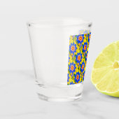 Muster für niedliche Abstrakte Blume Schnapsglas (Links)