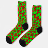 Muster für niedliche Abstrakte Blume Socken (Linkes Detail)