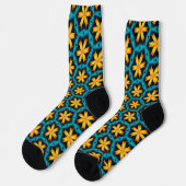 Muster für niedliche Abstrakte Blume Socken (Linkes Detail)