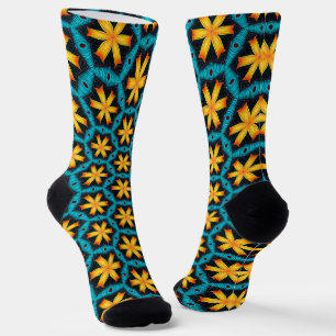 Muster für niedliche Abstrakte Blume Socken