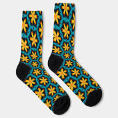 Muster für niedliche Abstrakte Blume Socken (Rechts)