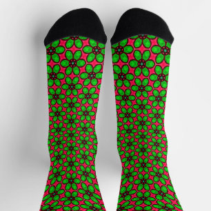 Muster für niedliche Abstrakte Blume Socken