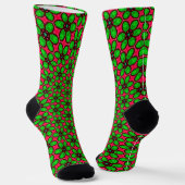Muster für niedliche Abstrakte Blume Socken (Gewinkelt)