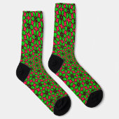 Muster für niedliche Abstrakte Blume Socken (Rechts)