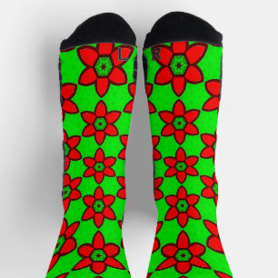 Muster für niedliche Abstrakte Blume Socken