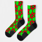 Muster für niedliche Abstrakte Blume Socken (Links)