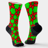 Muster für niedliche Abstrakte Blume Socken (Gewinkelt)