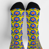 Muster für niedliche Abstrakte Blume Socken (Oben)
