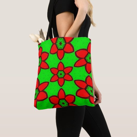 Muster für niedliche Abstrakte Blume Tasche (Von Nahem)