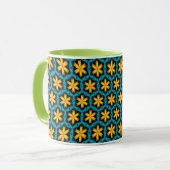 Muster für niedliche Abstrakte Blume Tasse (Vorderseite Links)