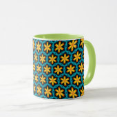 Muster für niedliche Abstrakte Blume Tasse (VorderseiteRechts)