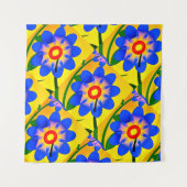 Muster für niedliche Abstrakte Blume Wandteppich (Vorderseite)