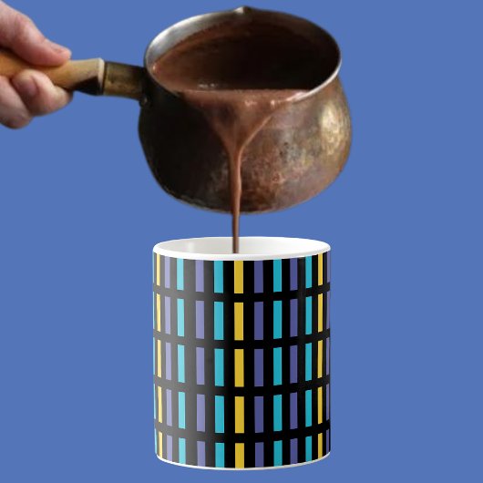 Muster für niedliche Abstrakte Streifen Kaffeetasse